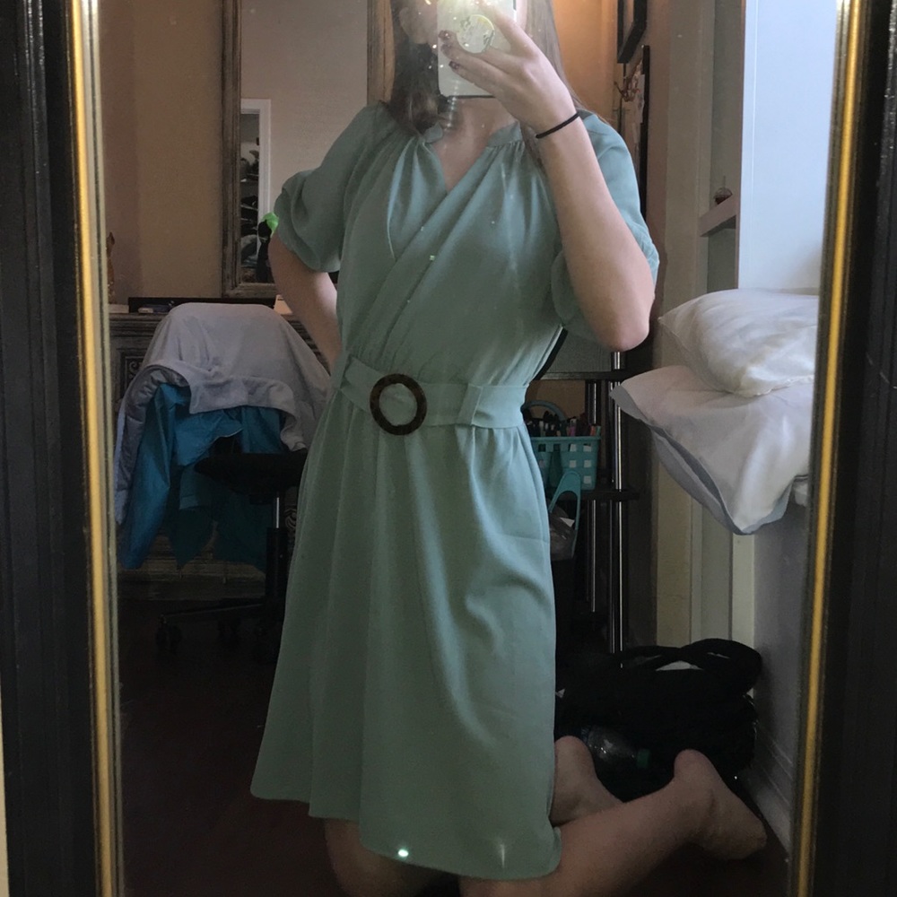 Monteau Sage Dress
